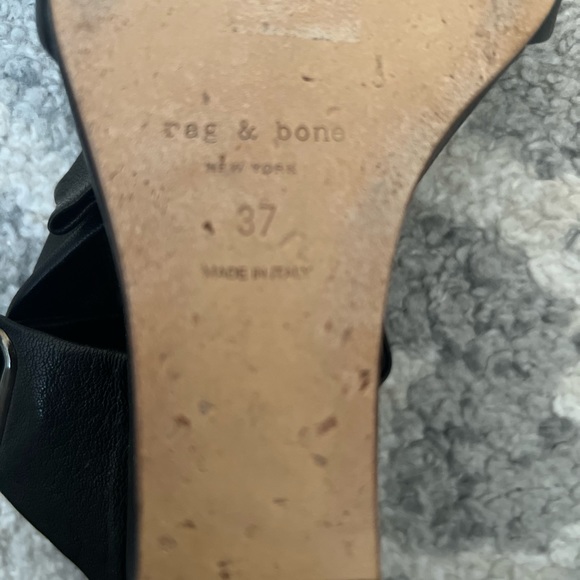 Rag & Bone black wedge sandals - Picture 5 of 7